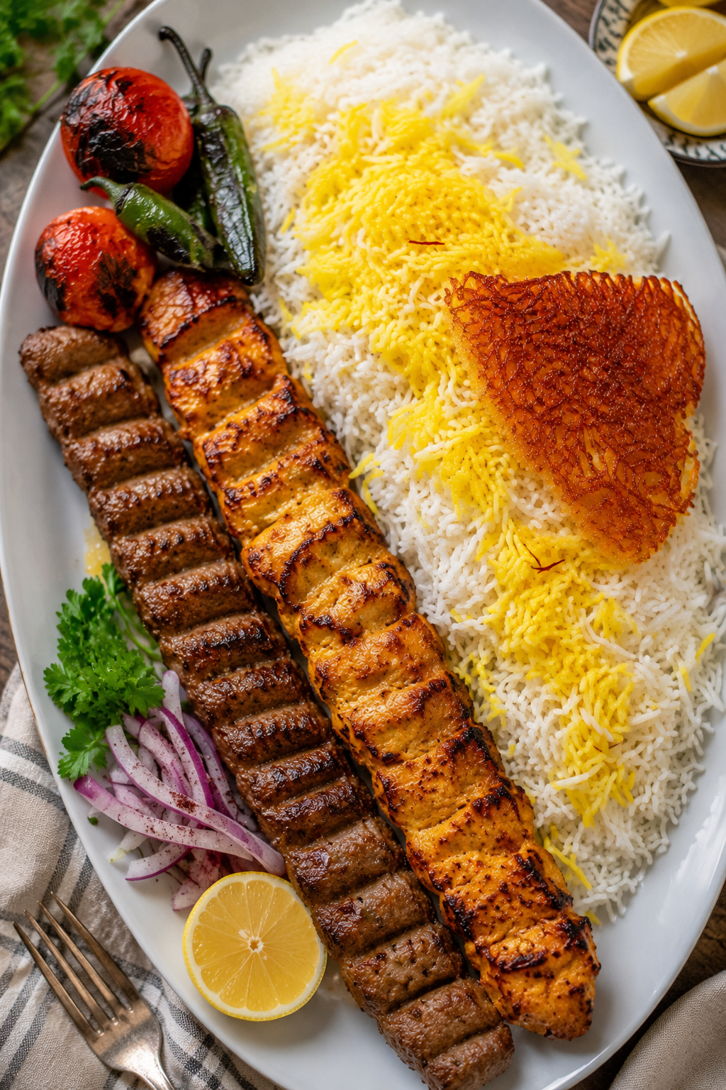 Persian saffron rice