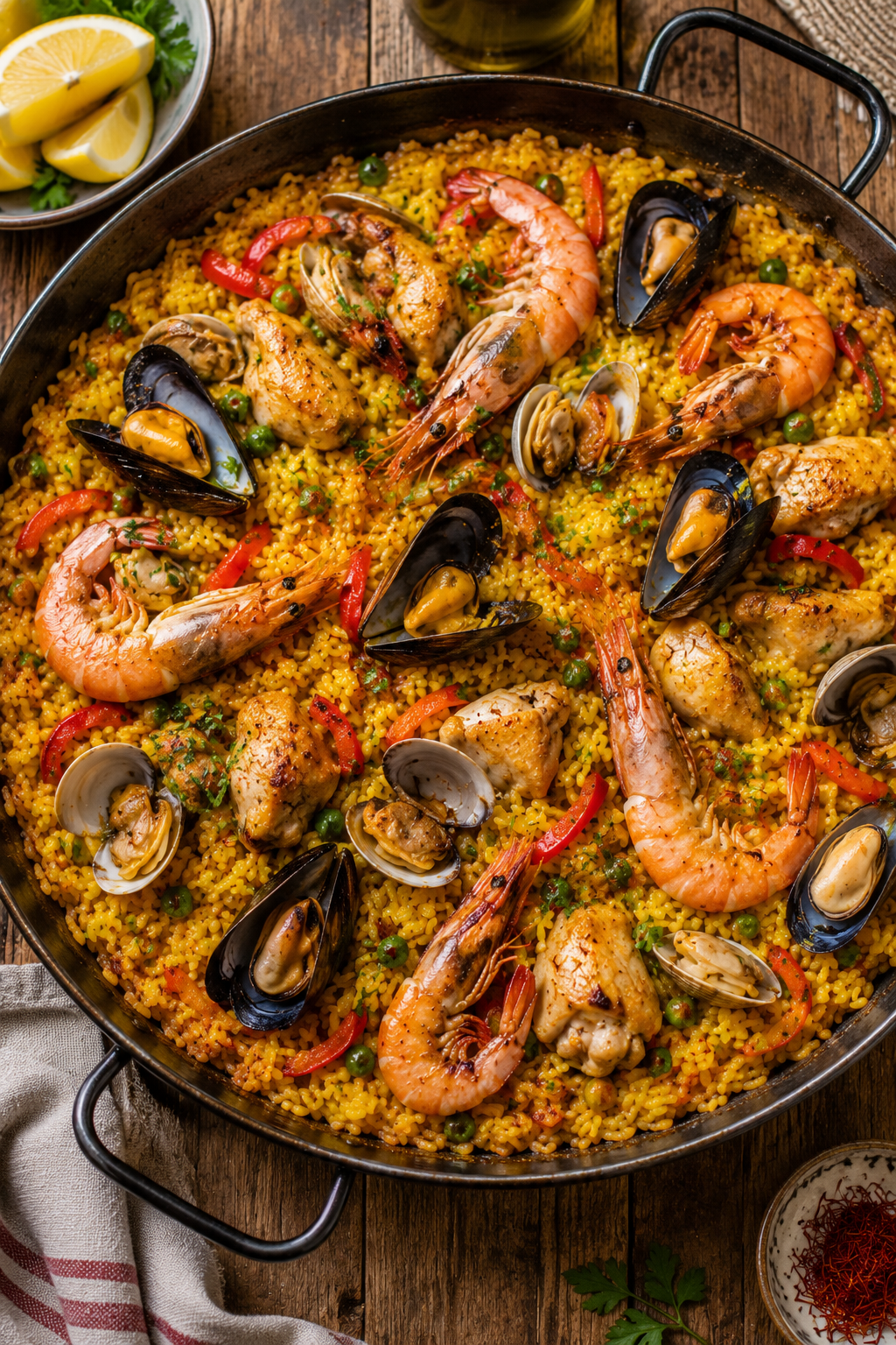 Saffron paella