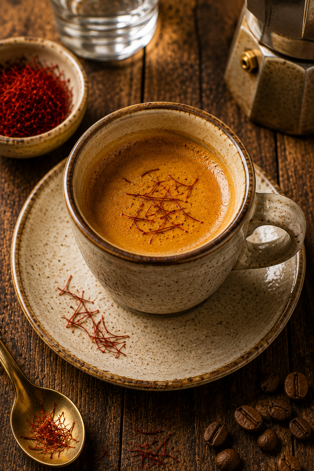 Saffron latte