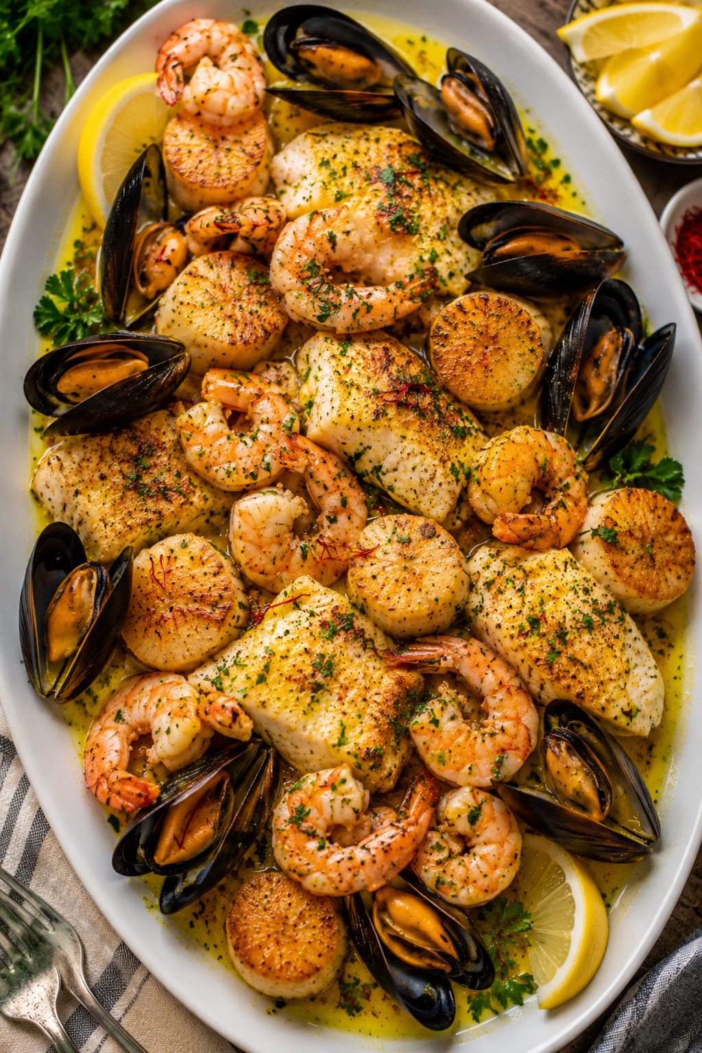 Saffron seafood